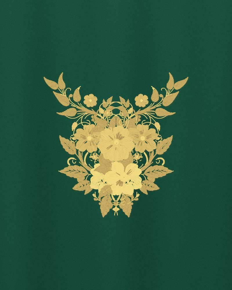 Bottle green neck work
